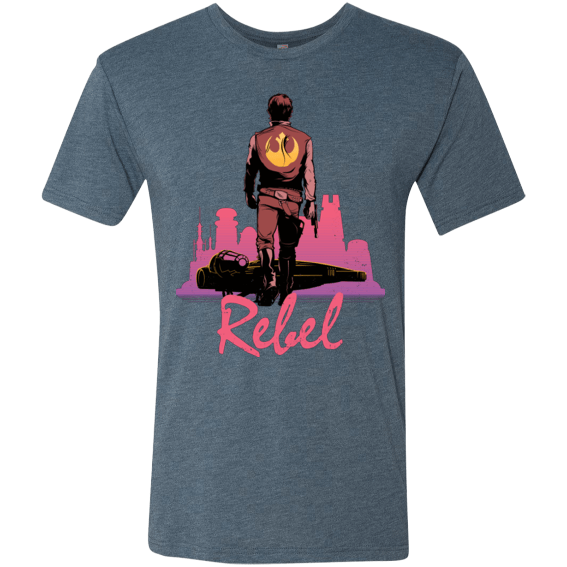 T-Shirts Indigo / Small Rebel Men's Triblend T-Shirt