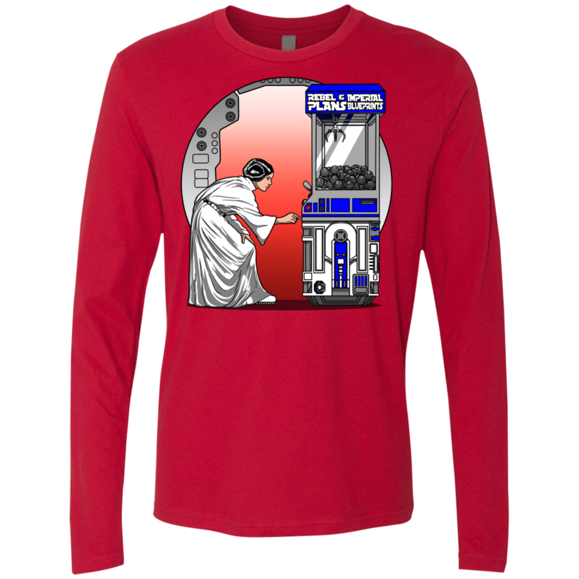 T-Shirts Red / S Rebel Plans Men's Premium Long Sleeve