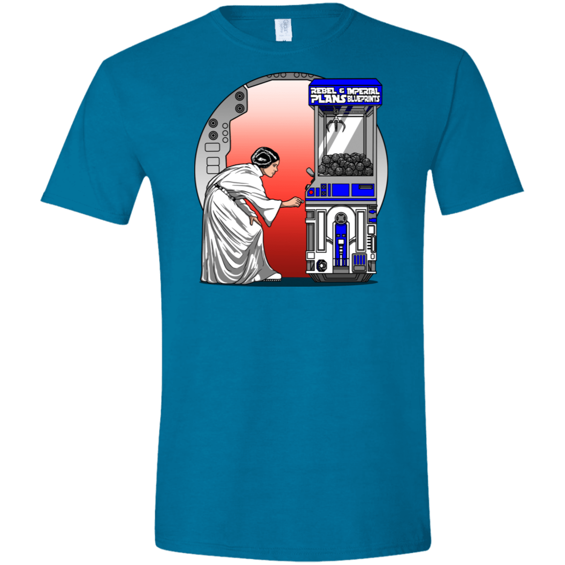 T-Shirts Antique Sapphire / S Rebel Plans Men's Semi-Fitted Softstyle