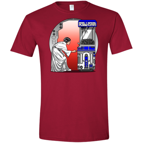 T-Shirts Cardinal Red / S Rebel Plans Men's Semi-Fitted Softstyle