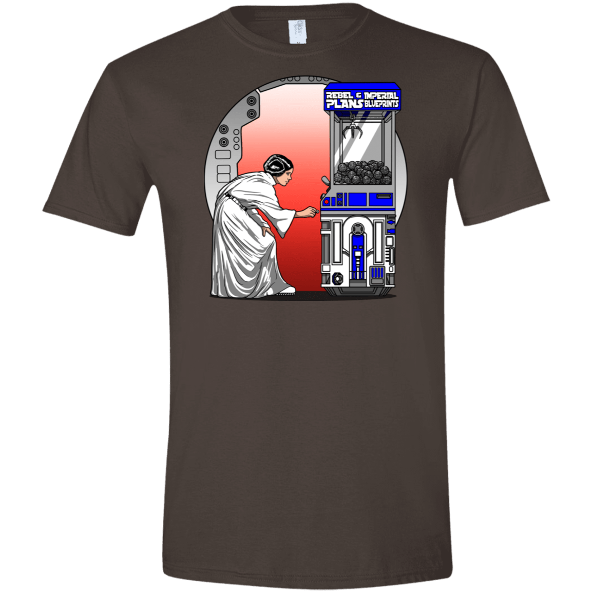 T-Shirts Dark Chocolate / S Rebel Plans Men's Semi-Fitted Softstyle