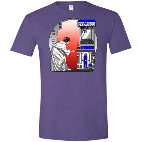 T-Shirts Heather Purple / S Rebel Plans Men's Semi-Fitted Softstyle
