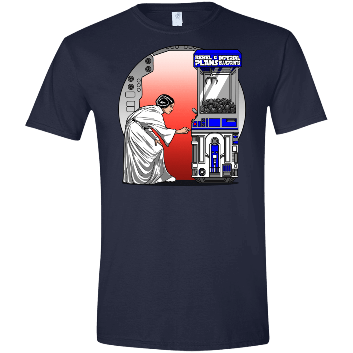 T-Shirts Navy / X-Small Rebel Plans Men's Semi-Fitted Softstyle