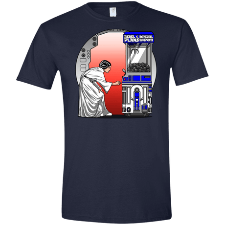 T-Shirts Navy / X-Small Rebel Plans Men's Semi-Fitted Softstyle