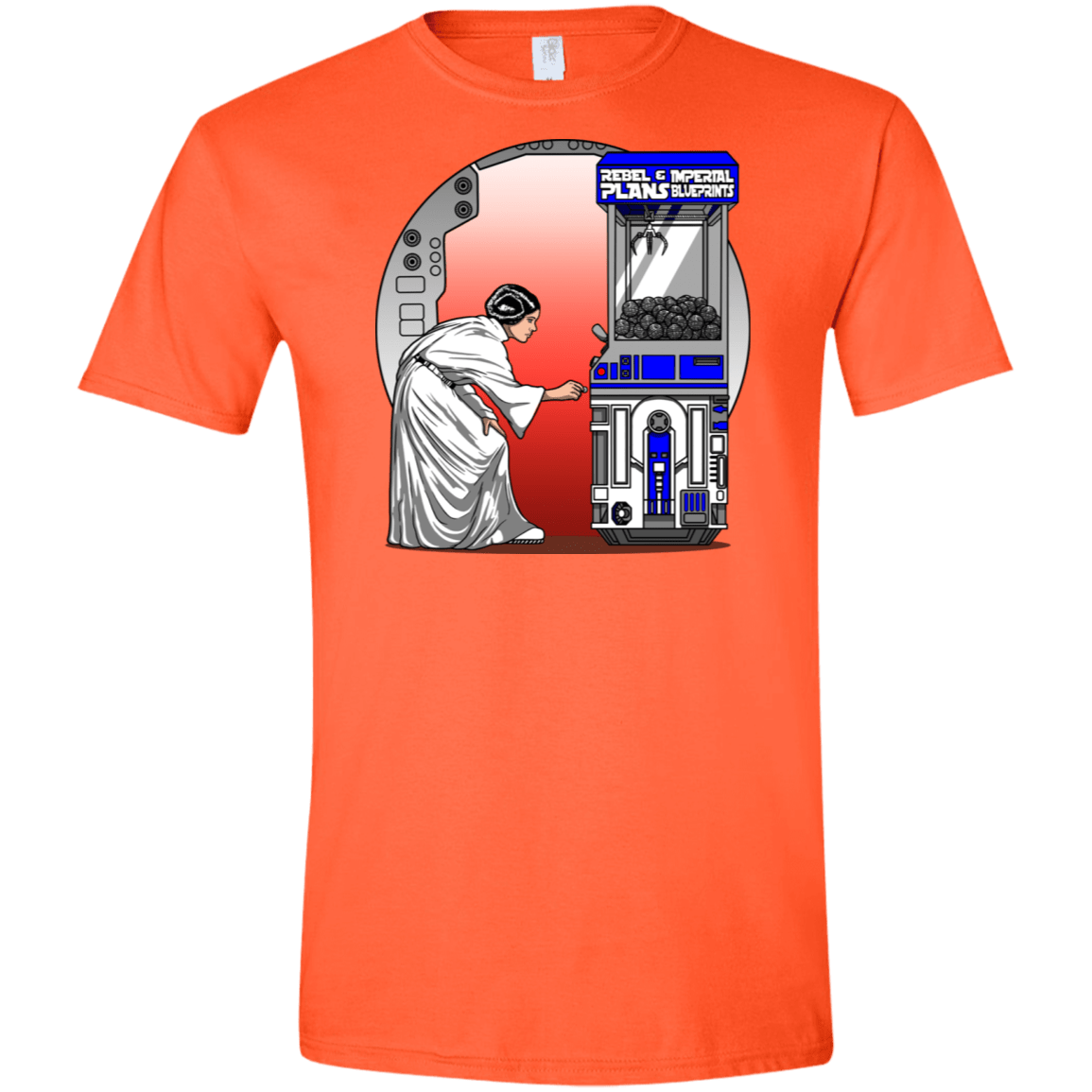 T-Shirts Orange / S Rebel Plans Men's Semi-Fitted Softstyle