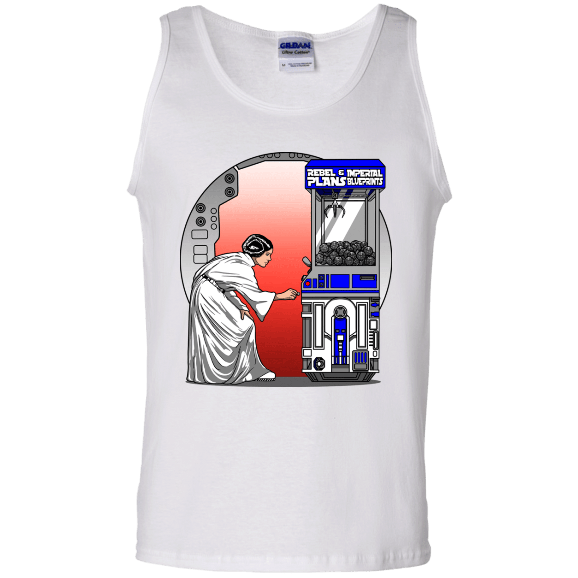 T-Shirts White / S Rebel Plans Men's Tank Top