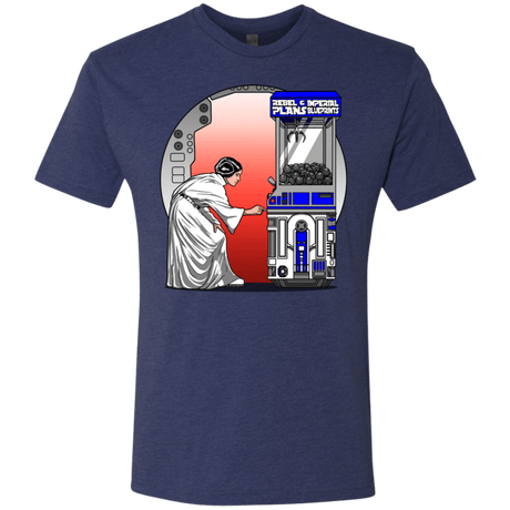 T-Shirts Vintage Navy / S Rebel Plans Men's Triblend T-Shirt