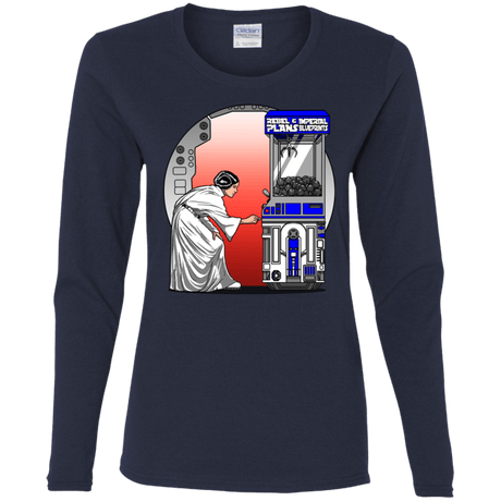 T-Shirts Navy / S Rebel Plans Women's Long Sleeve T-Shirt