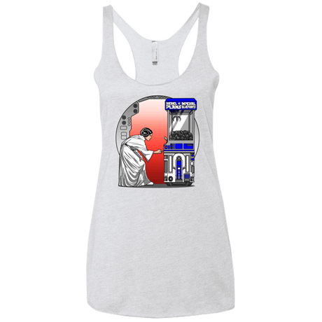T-Shirts Heather White / X-Small Rebel Plans Women's Triblend Racerback Tank