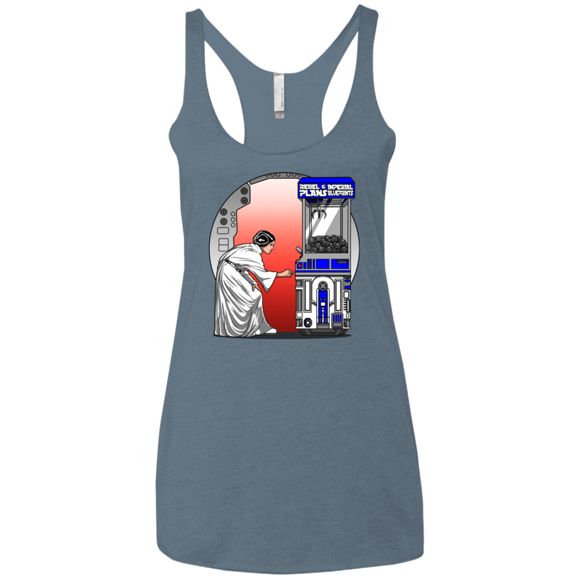 T-Shirts Indigo / X-Small Rebel Plans Women's Triblend Racerback Tank