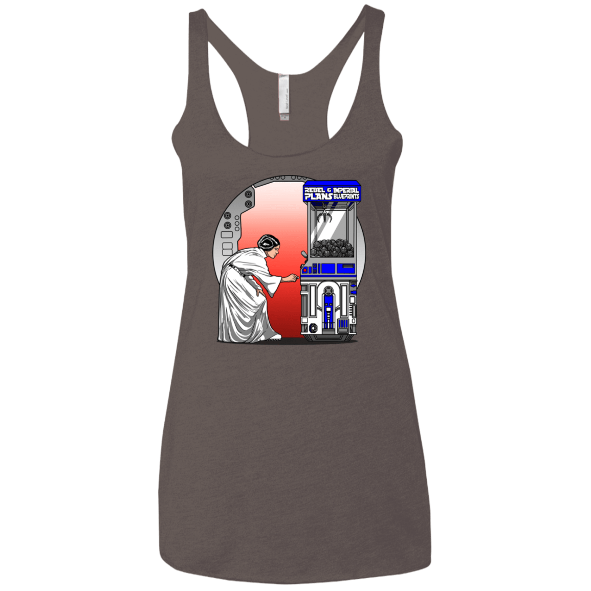 T-Shirts Macchiato / X-Small Rebel Plans Women's Triblend Racerback Tank
