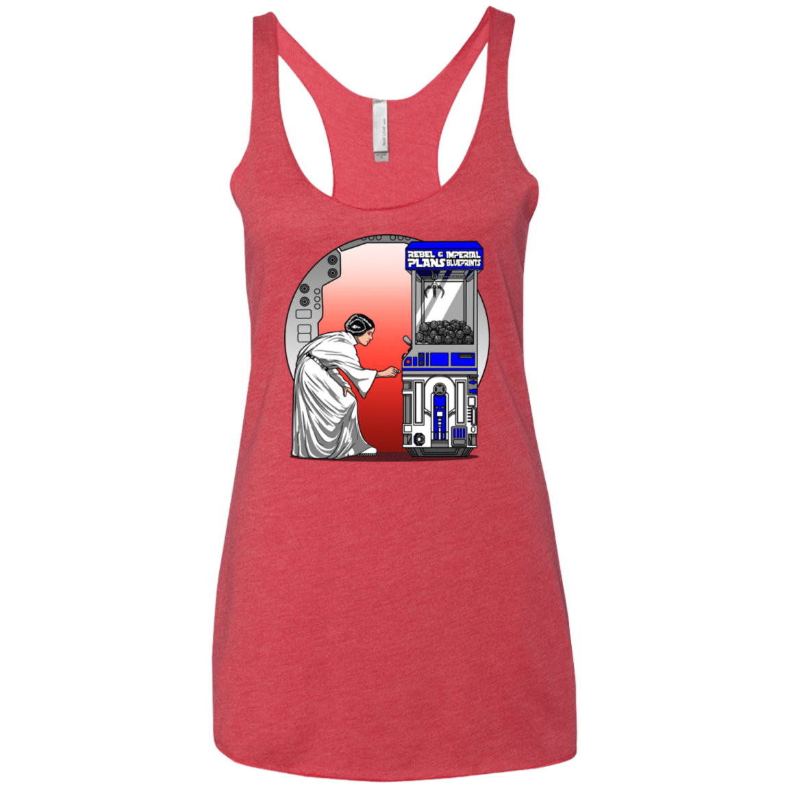 T-Shirts Vintage Red / X-Small Rebel Plans Women's Triblend Racerback Tank