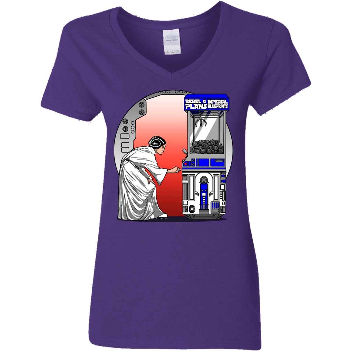 T-Shirts Purple / S Rebel Plans Women's V-Neck T-Shirt