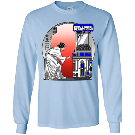 T-Shirts Light Blue / YS Rebel Plans Youth Long Sleeve T-Shirt