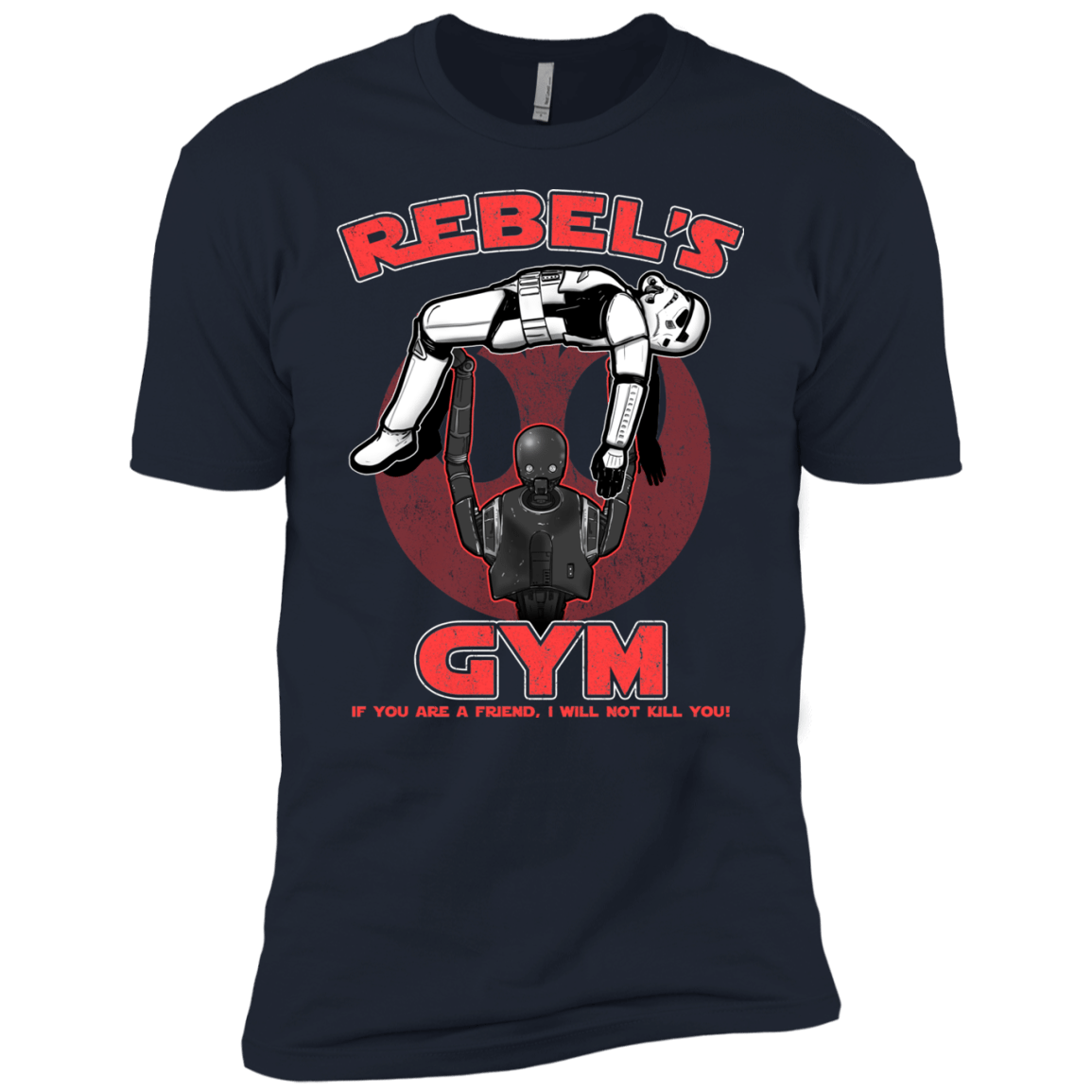 T-Shirts Midnight Navy / YXS Rebel's Gym Boys Premium T-Shirt