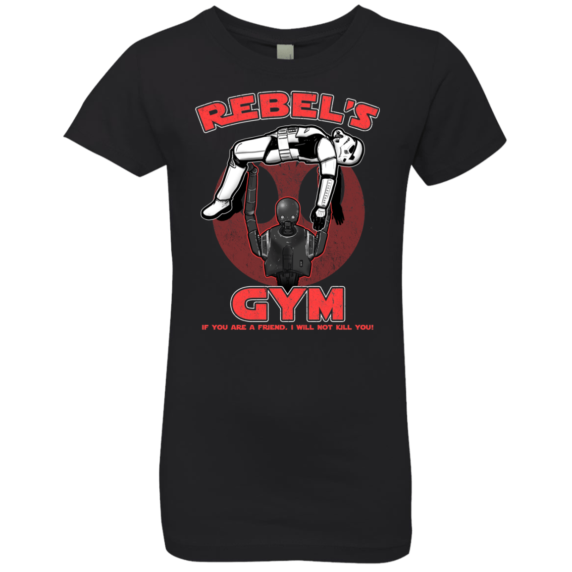 T-Shirts Black / YXS Rebel's Gym Girls Premium T-Shirt