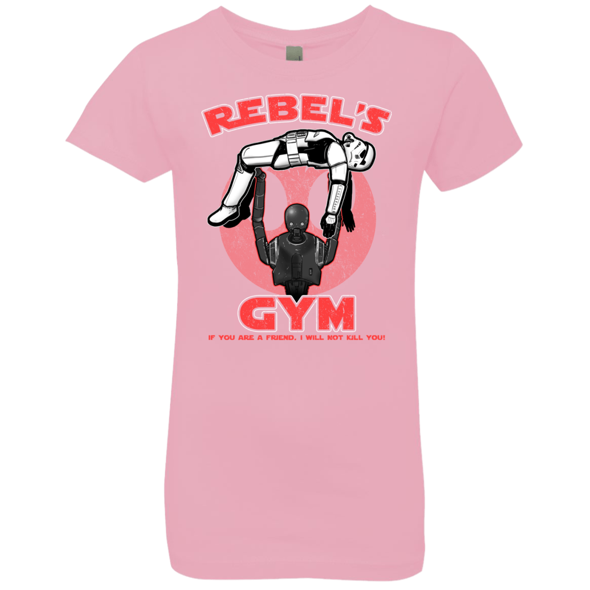 T-Shirts Light Pink / YXS Rebel's Gym Girls Premium T-Shirt