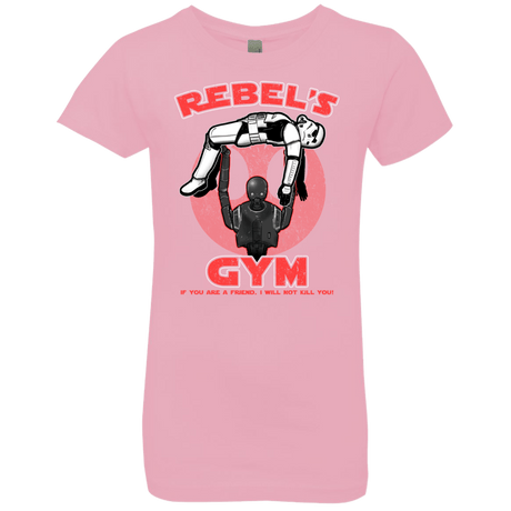 T-Shirts Light Pink / YXS Rebel's Gym Girls Premium T-Shirt