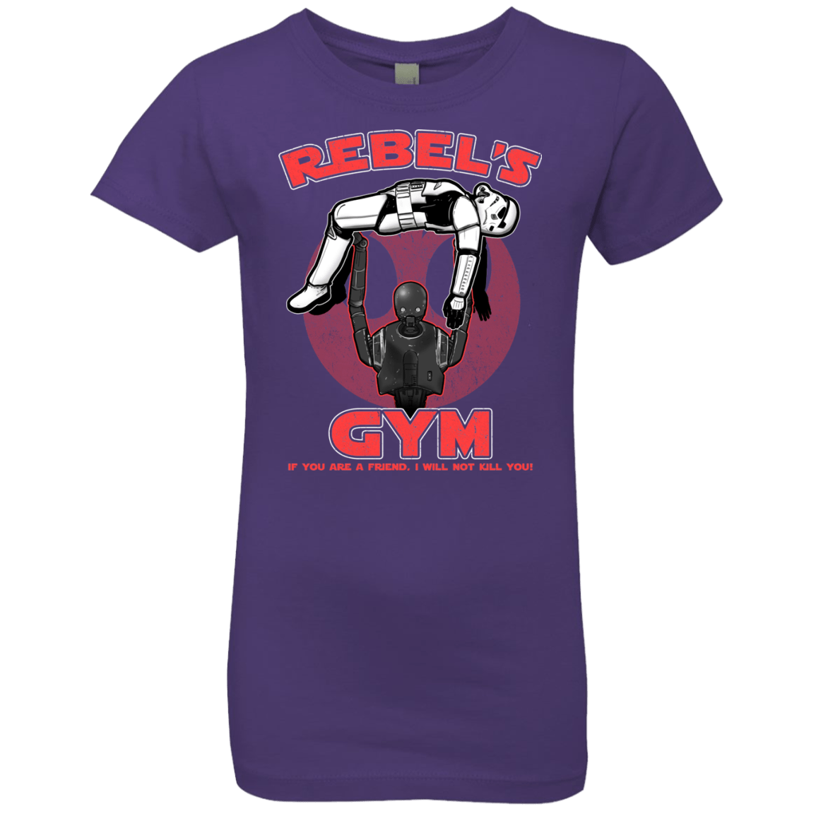 T-Shirts Purple Rush / YXS Rebel's Gym Girls Premium T-Shirt