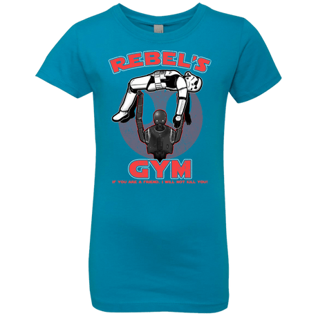 T-Shirts Turquoise / YXS Rebel's Gym Girls Premium T-Shirt