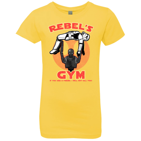 T-Shirts Vibrant Yellow / YXS Rebel's Gym Girls Premium T-Shirt