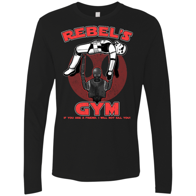 T-Shirts Black / Small Rebel's Gym Men's Premium Long Sleeve