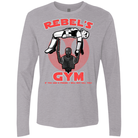 T-Shirts Heather Grey / Small Rebel's Gym Men's Premium Long Sleeve