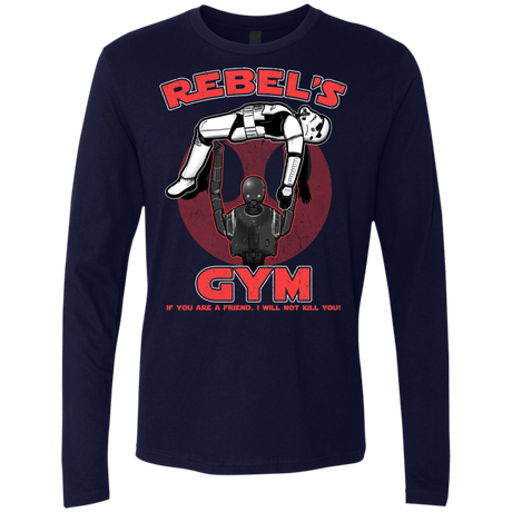 T-Shirts Midnight Navy / Small Rebel's Gym Men's Premium Long Sleeve