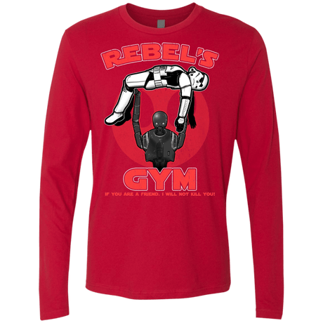 T-Shirts Red / Small Rebel's Gym Men's Premium Long Sleeve