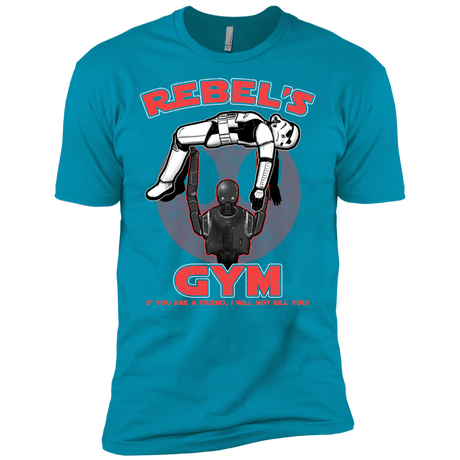 T-Shirts Turquoise / X-Small Rebel's Gym Men's Premium T-Shirt