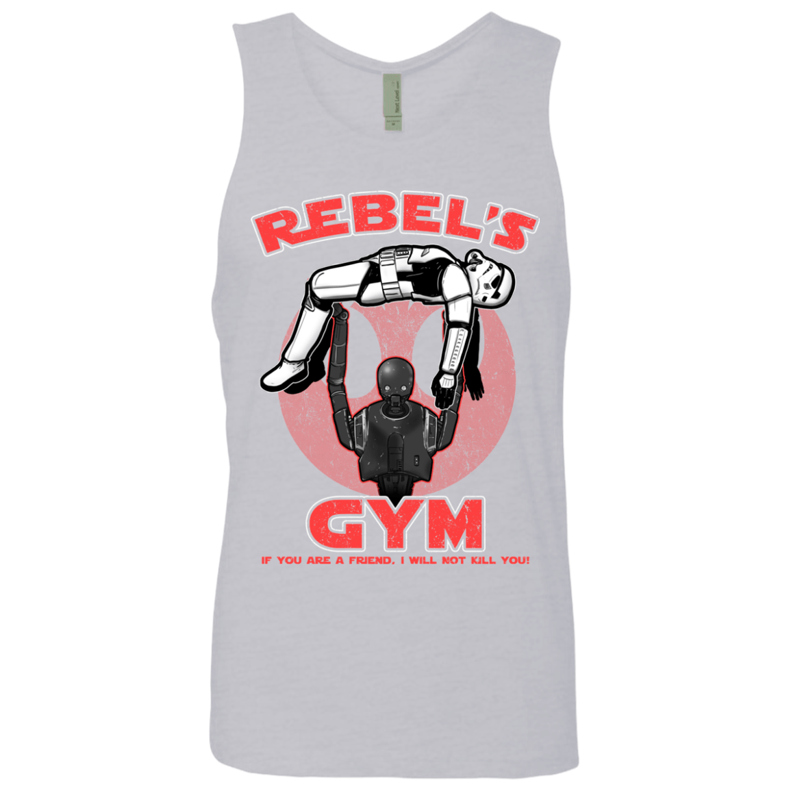 T-Shirts Heather Grey / Small Rebel's Gym Men's Premium Tank Top