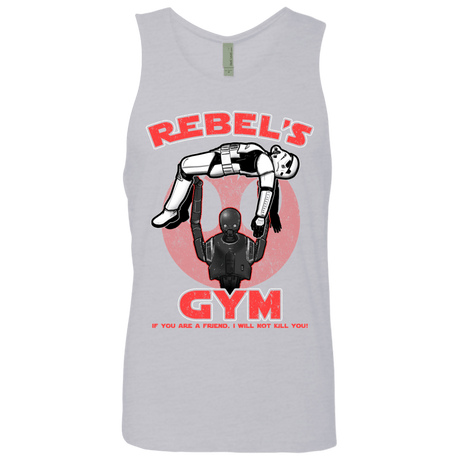 T-Shirts Heather Grey / Small Rebel's Gym Men's Premium Tank Top