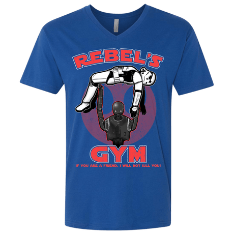 T-Shirts Royal / X-Small Rebel's Gym Men's Premium V-Neck