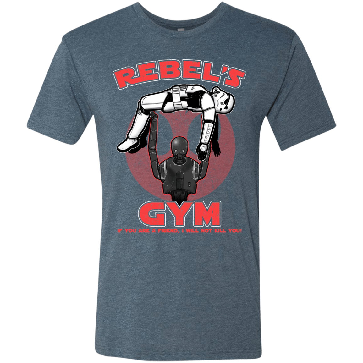 T-Shirts Indigo / Small Rebel's Gym Men's Triblend T-Shirt