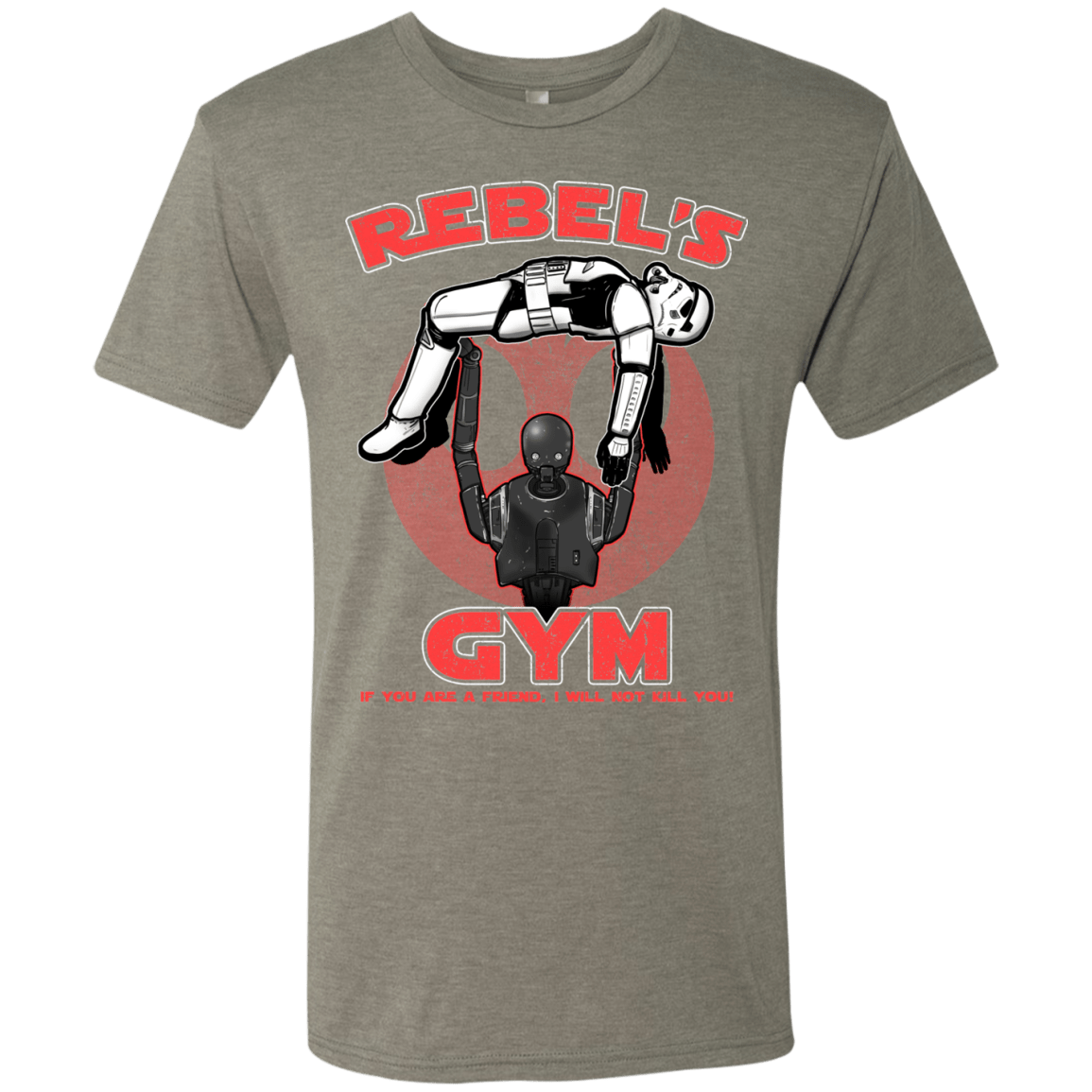 T-Shirts Venetian Grey / Small Rebel's Gym Men's Triblend T-Shirt