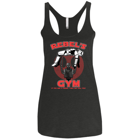 T-Shirts Vintage Black / X-Small Rebel's Gym Women's Triblend Racerback Tank