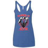 T-Shirts Vintage Royal / X-Small Rebel's Gym Women's Triblend Racerback Tank