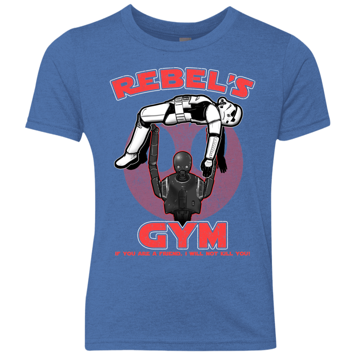 T-Shirts Vintage Royal / YXS Rebel's Gym Youth Triblend T-Shirt
