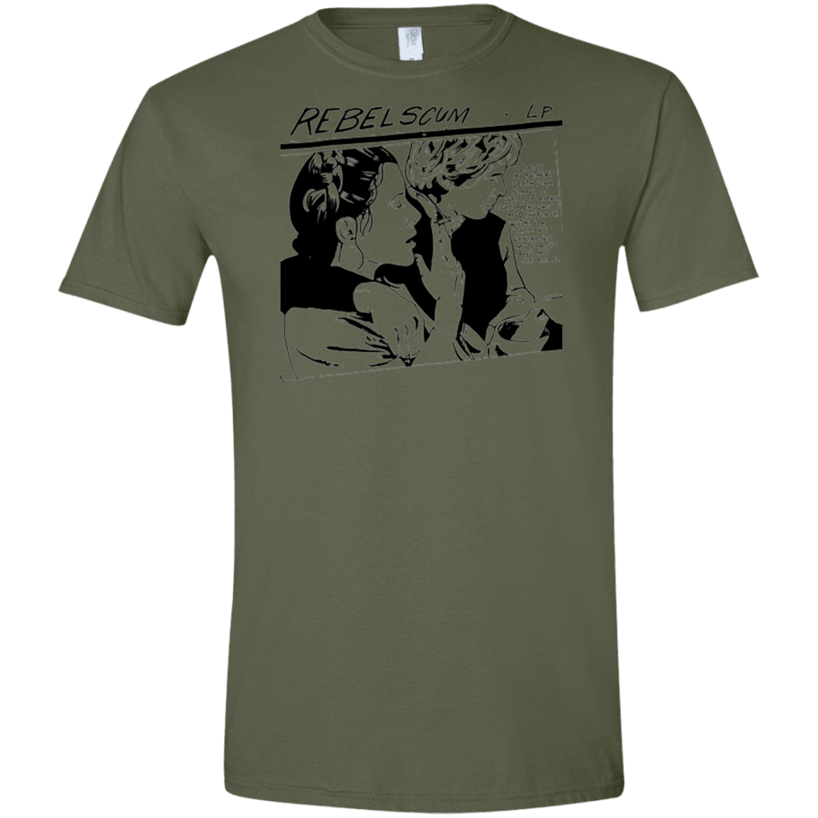T-Shirts Military Green / S Rebel Scum Men's Semi-Fitted Softstyle