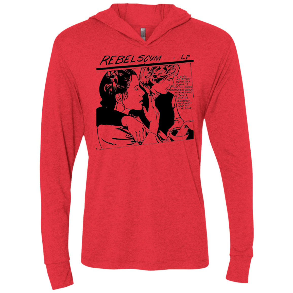 T-Shirts Vintage Red / X-Small Rebel Scum Triblend Long Sleeve Hoodie Tee