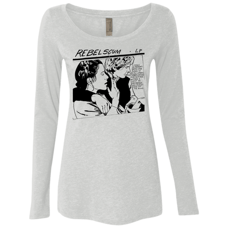 T-Shirts Heather White / Small Rebel Scum Women's Triblend Long Sleeve Shirt