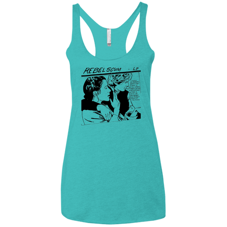 T-Shirts Tahiti Blue / X-Small Rebel Scum Women's Triblend Racerback Tank