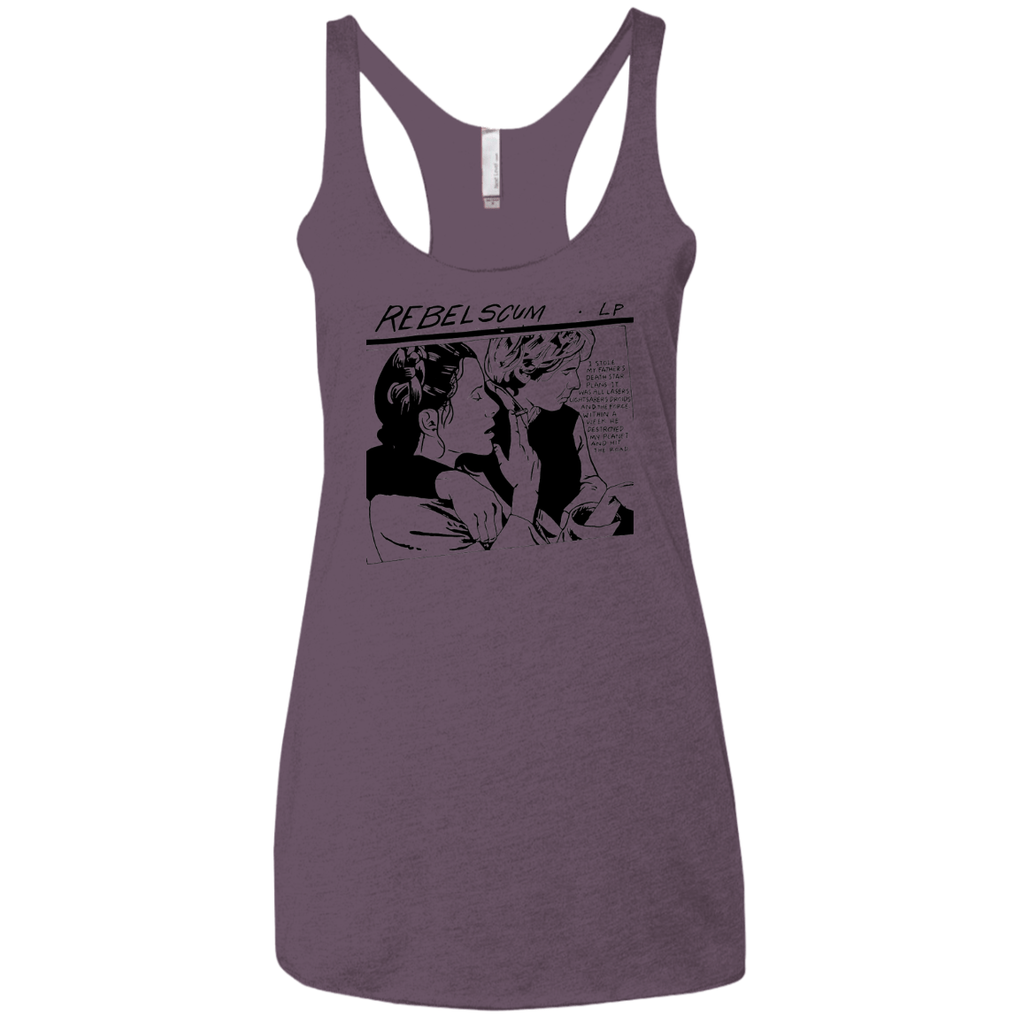 T-Shirts Vintage Purple / X-Small Rebel Scum Women's Triblend Racerback Tank