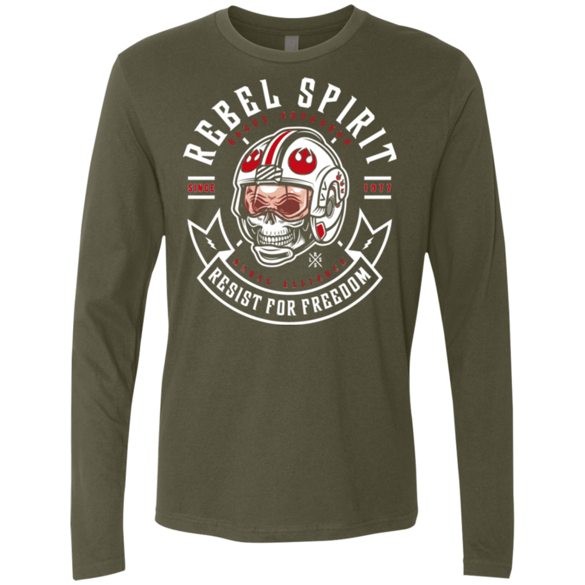 T-Shirts Military Green / Small Rebel Since 1977 Men's Premium Long Sleeve