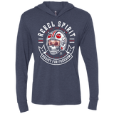 T-Shirts Vintage Navy / X-Small Rebel Since 1977 Triblend Long Sleeve Hoodie Tee