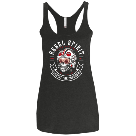 T-Shirts Vintage Black / X-Small Rebel Since 1977 Women's Triblend Racerback Tank