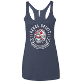 T-Shirts Vintage Navy / X-Small Rebel Since 1977 Women's Triblend Racerback Tank