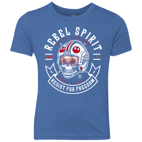 T-Shirts Vintage Royal / YXS Rebel Since 1977 Youth Triblend T-Shirt