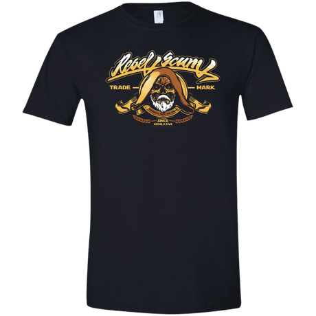 T-Shirts Black / X-Small Rebel Trade Mark Men's Semi-Fitted Softstyle