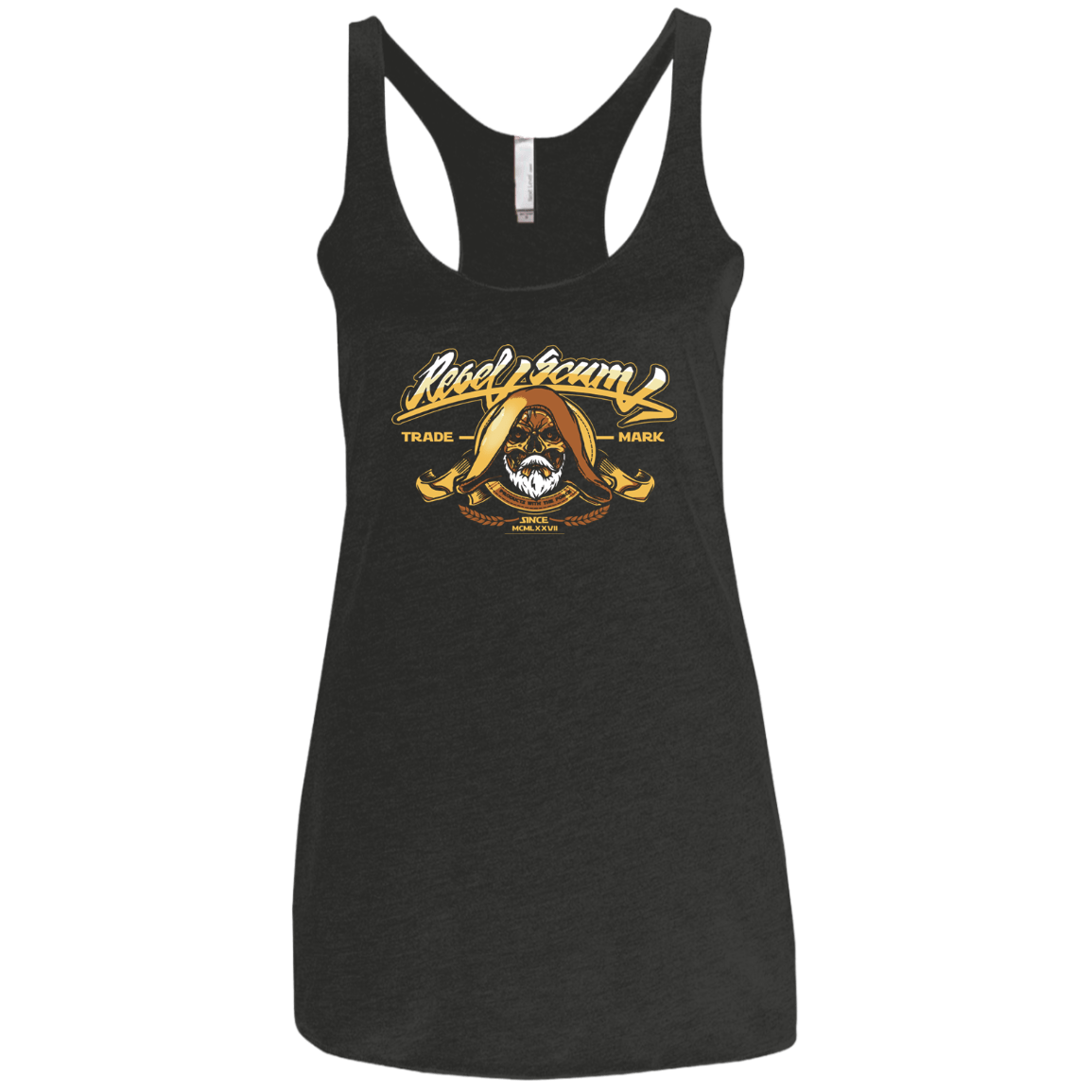 T-Shirts Vintage Black / X-Small Rebel Trade Mark Women's Triblend Racerback Tank